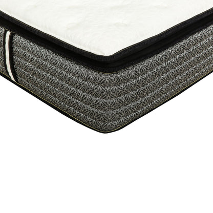 Premium 14" Queen Size Hybrid Mattress In A Box Plush Gel Memory Foam Top With Cooling Technology - Gray / White - The Sleep Loft - Online Mattress Showroom NYC