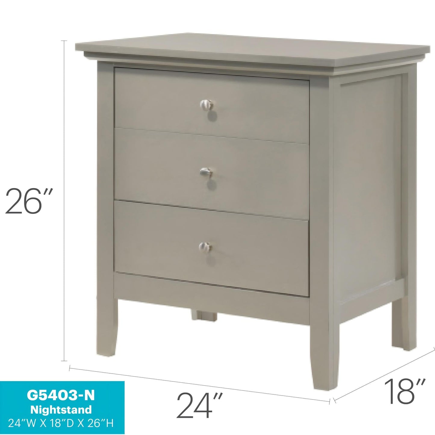 3 Drawer Nightstand & Dove Tailed Drawers - The Sleep Loft - Online Mattress Showroom NYC