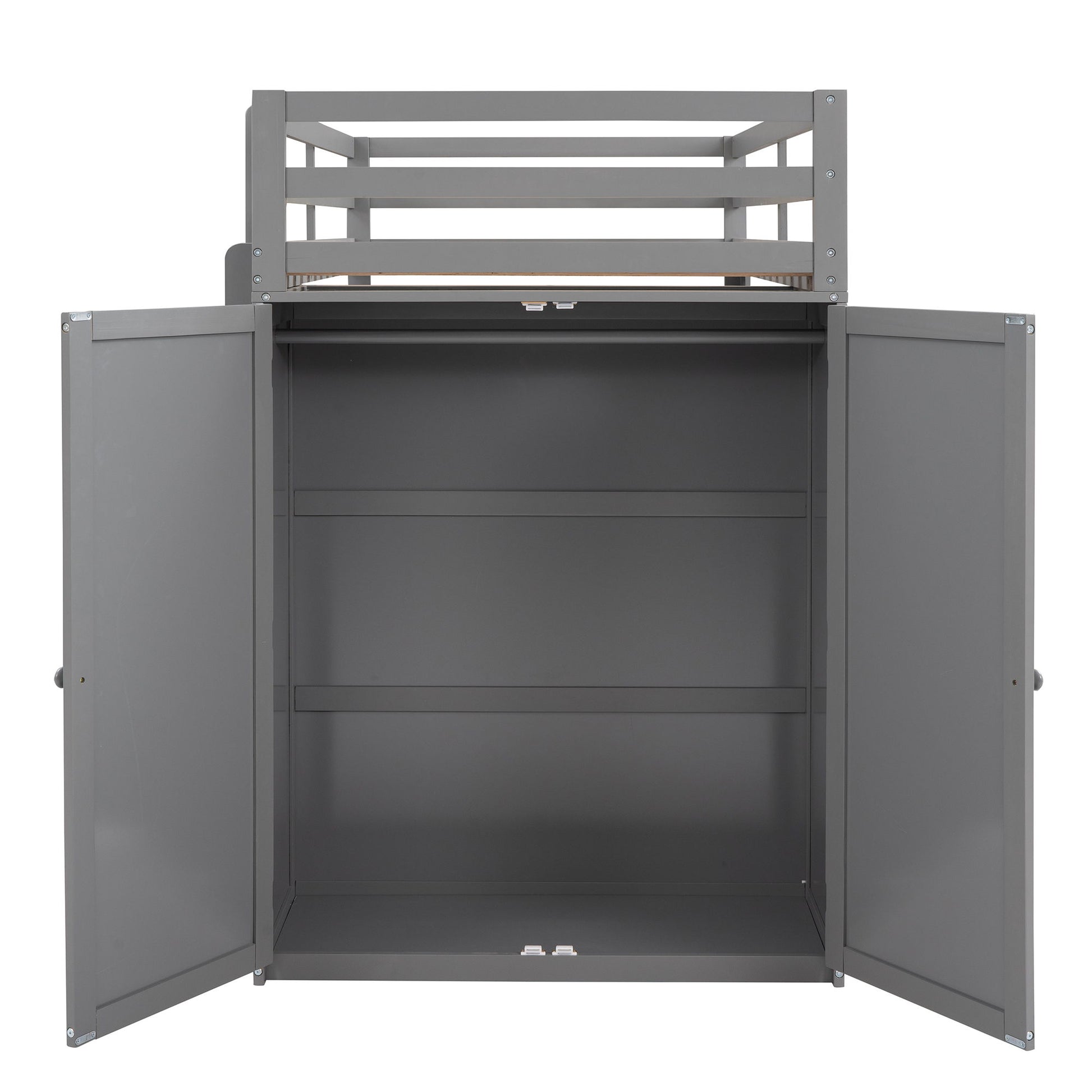Loft Bed With Drawers, Desk, And Wardrobe - The Sleep Loft - Online Mattress Showroom NYC