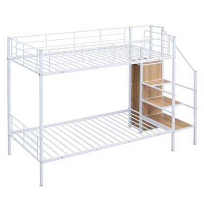 Bunk Bed With Lateral Storage Ladder And Wardrobe - The Sleep Loft - Online Mattress Showroom NYC