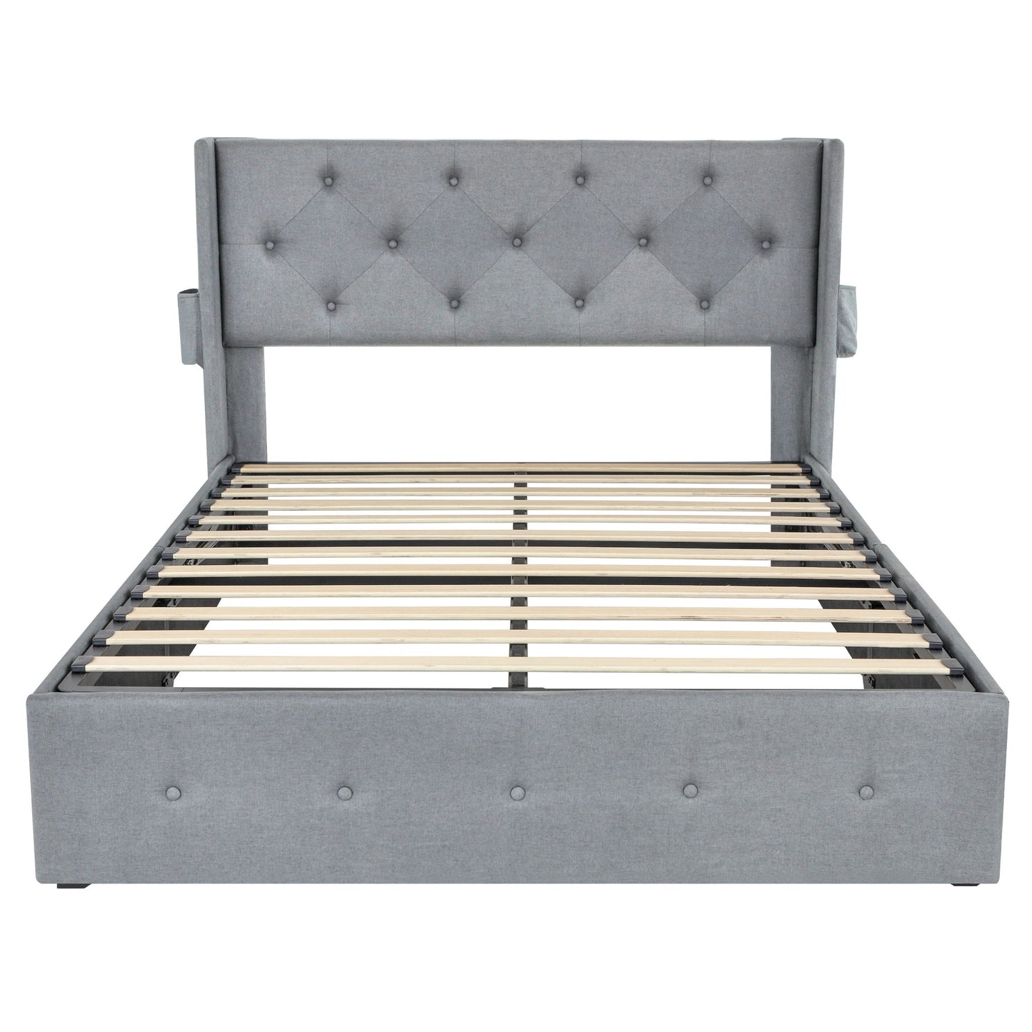 Bed With Gas Lift Storage, USB Ports - The Sleep Loft - Online Mattress Showroom NYC