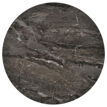 Barcelo Round Faux Marble Top Metal Side Table Grey