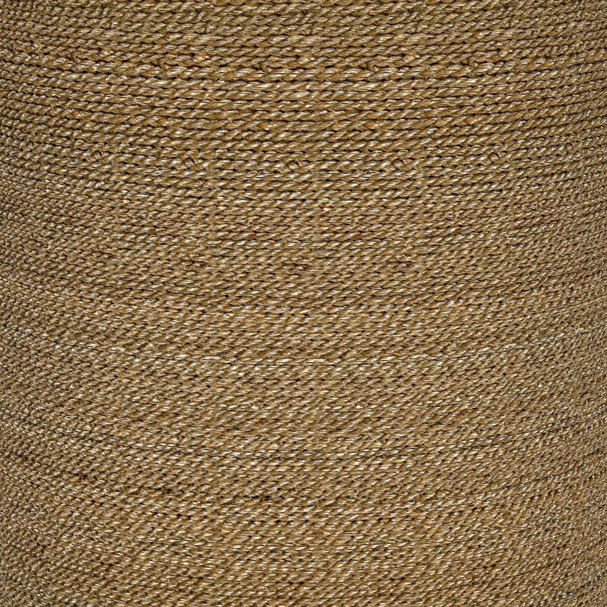 Halden Round Woven Seagrass Accent Side Table Light Brown