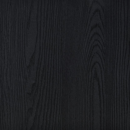 Clower Engineered Wood C-Shaped Sofa Side Table Black