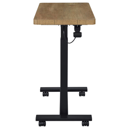 Westpark Pneumatic Adjustable C-Shape Side Table with Casters Mango