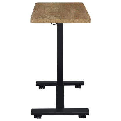 Westpark Pneumatic Adjustable C-Shape Side Table with Casters Mango