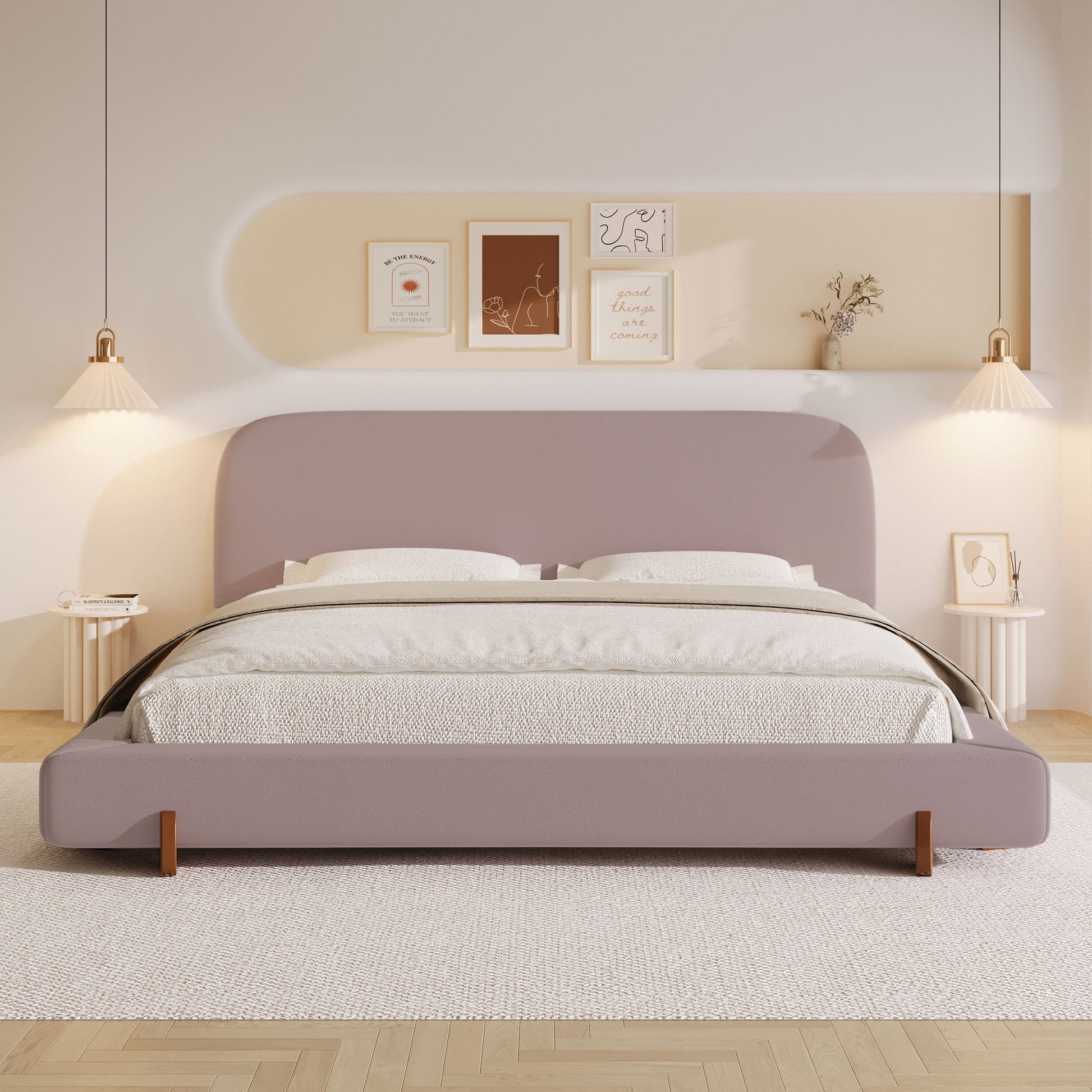 Elegant Upholstered Bed Frame - The Sleep Loft - Online Mattress Showroom NYC