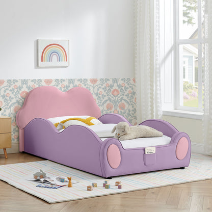 Cute Cloud Shape Bed With Guardrails Cartoon Design, Storage Pocket - The Sleep Loft - Online Mattress Showroom NYC