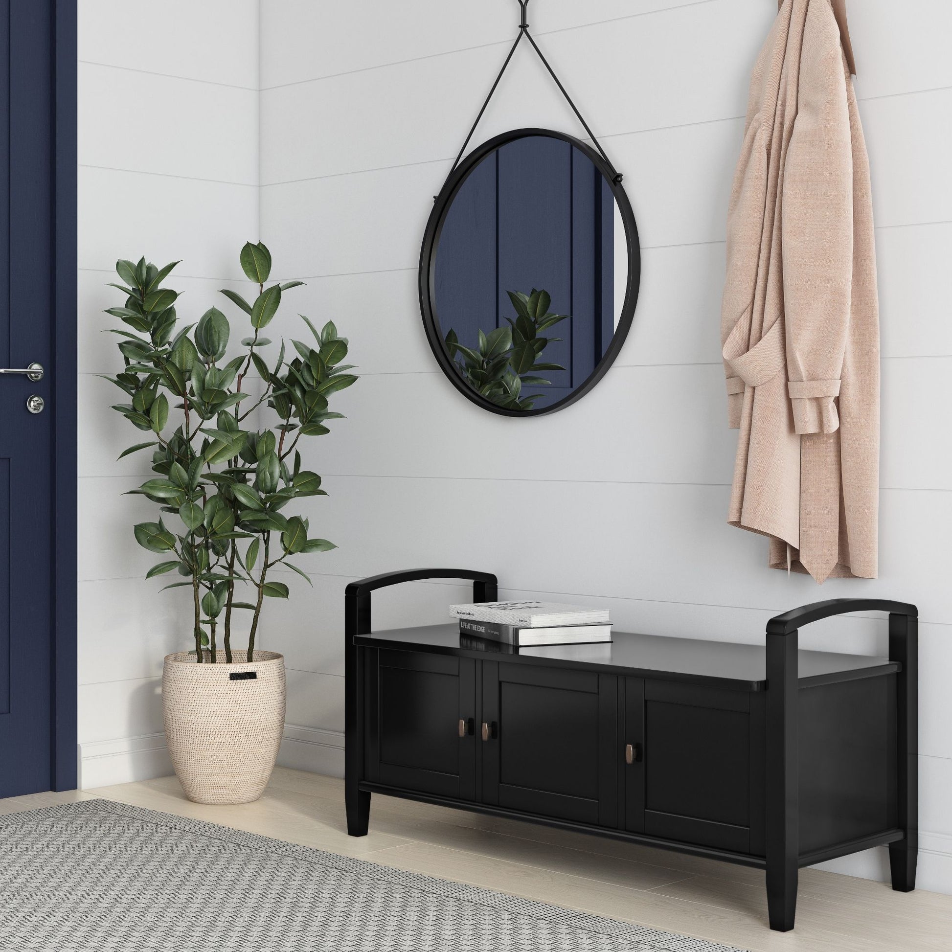 Warm Shaker - Handcrafted Entryway Storage Bench - The Sleep Loft - Online Mattress Showroom NYC