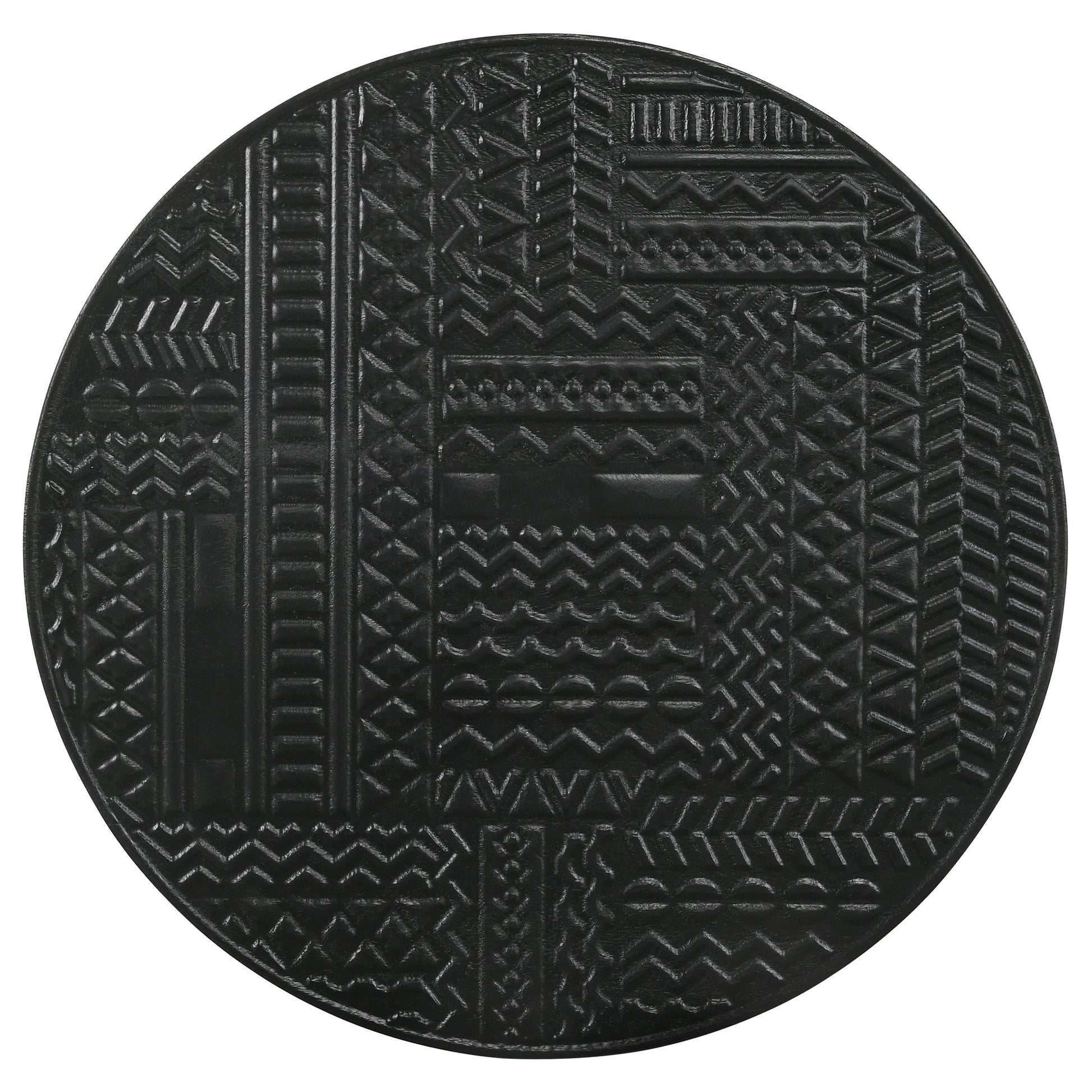 Loannis 2-piece Round Mango Wood Nesting Table Matte Black