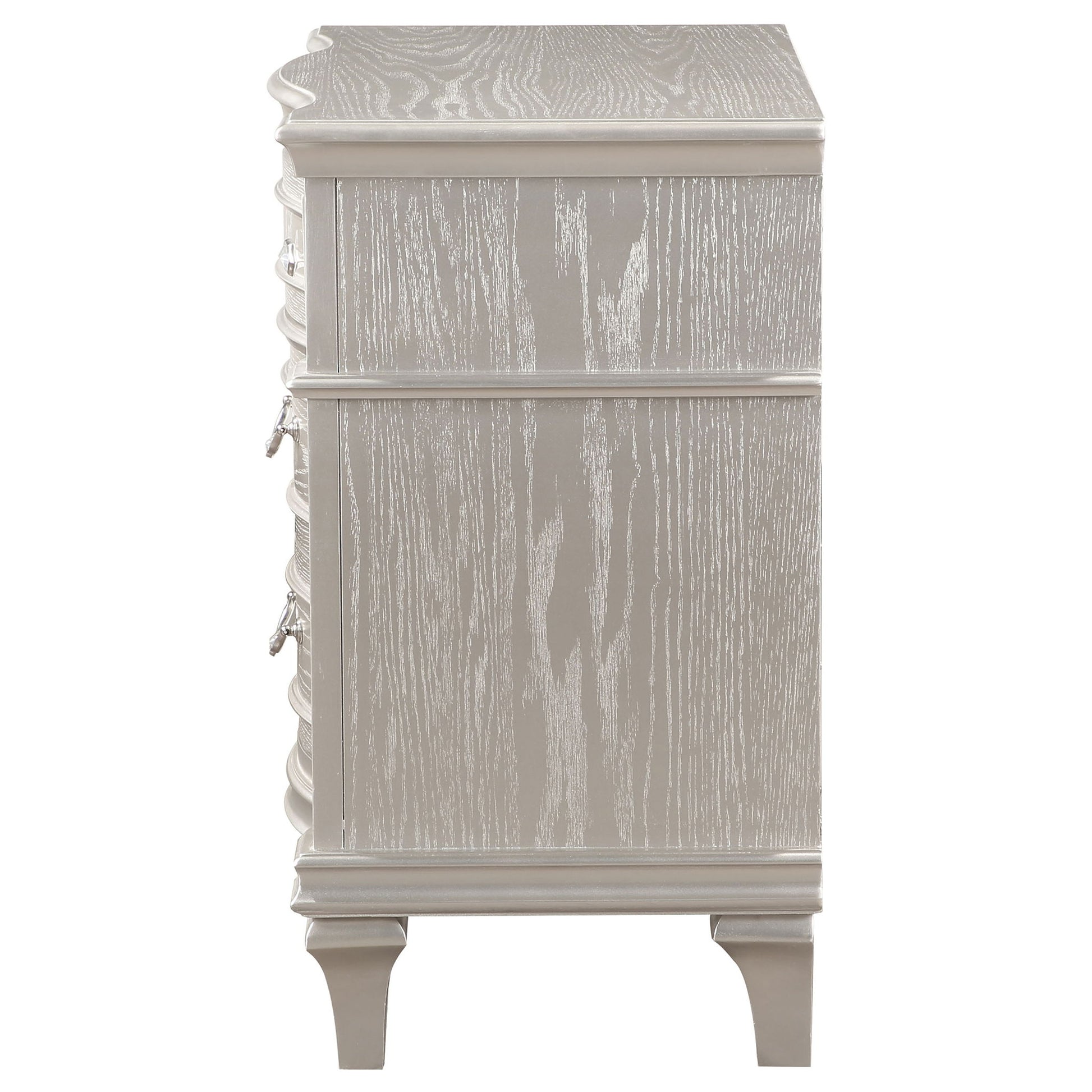 Evangeline - 3 Drawer Nightstand - Oak - The Sleep Loft - Online Mattress Showroom NYC