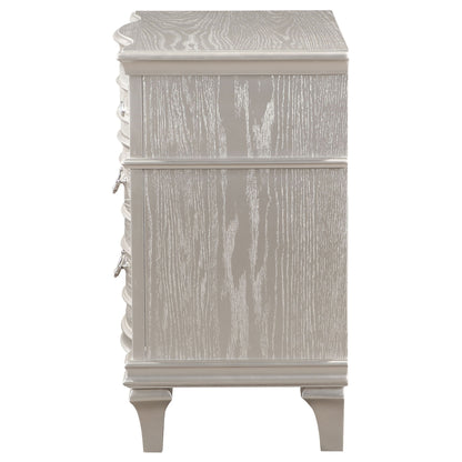 Evangeline - 3 Drawer Nightstand - Oak - The Sleep Loft - Online Mattress Showroom NYC