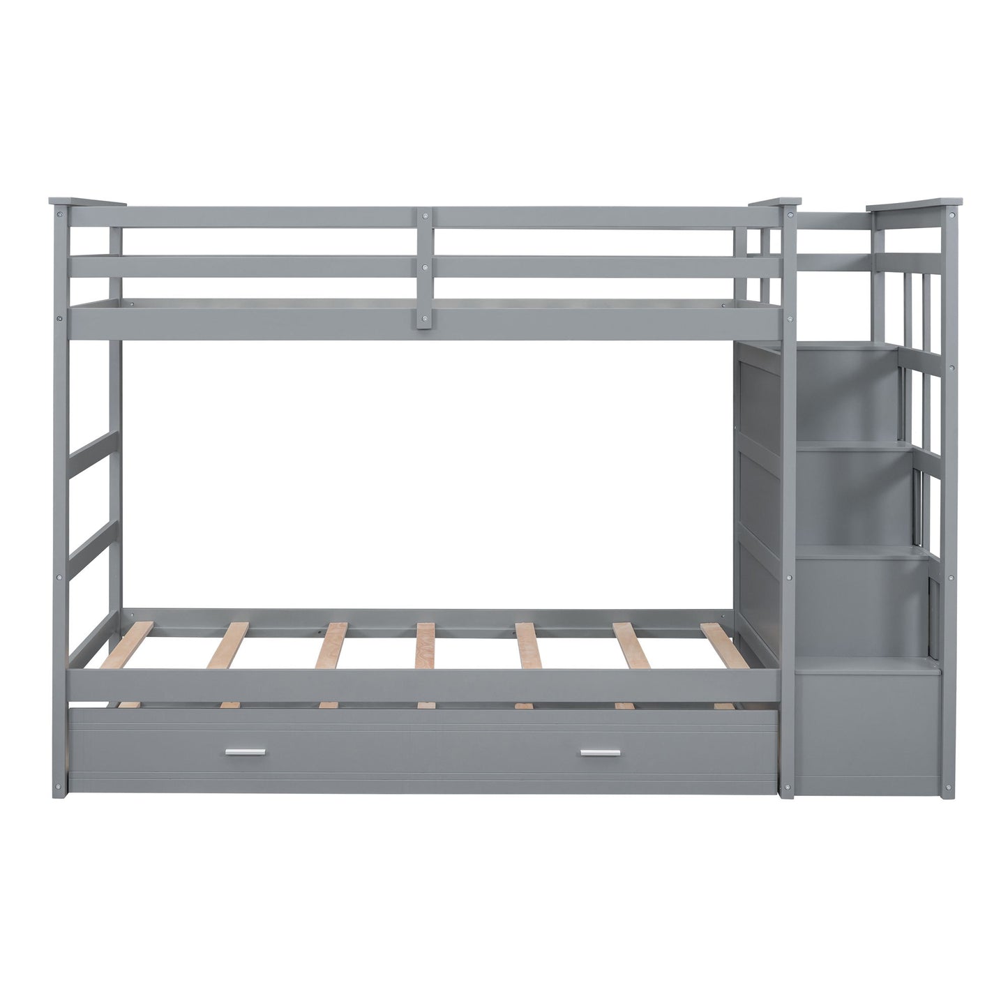 Bunk Bed With Trundle And Staircase - The Sleep Loft - Online Mattress Showroom NYC