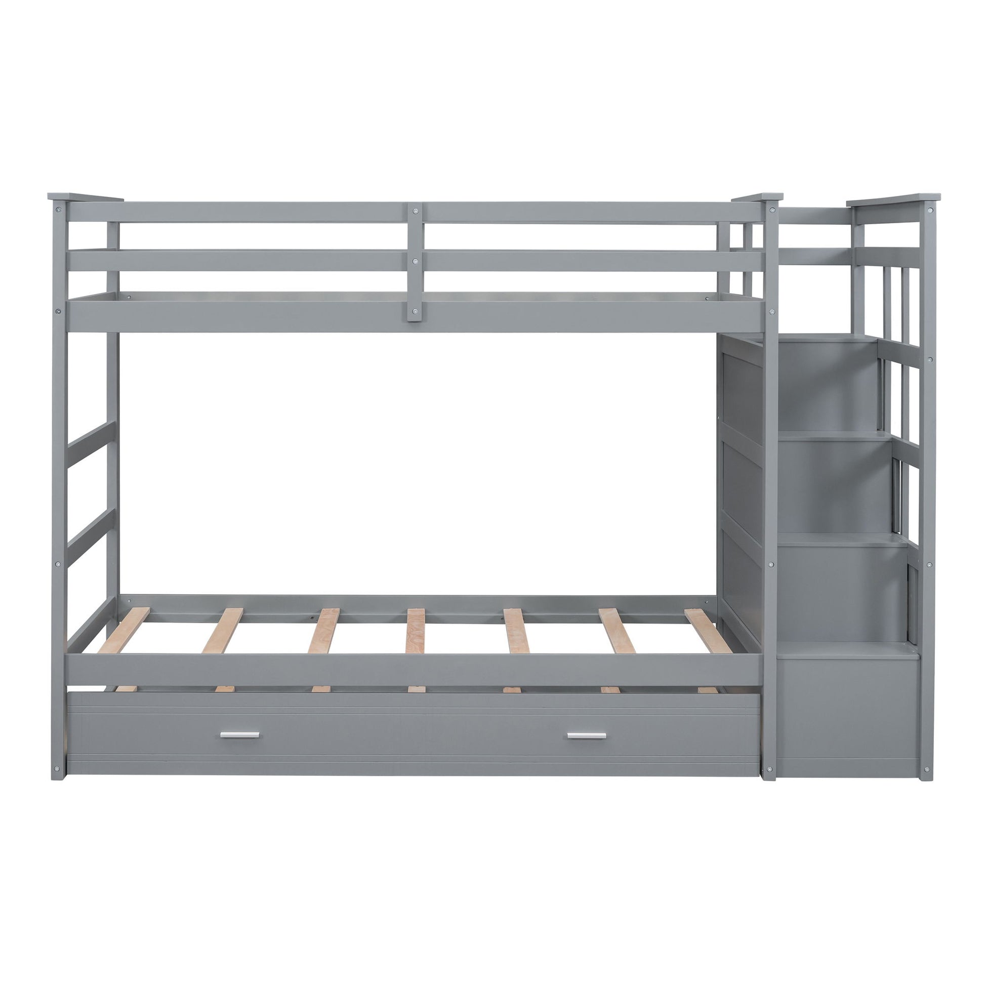 Bunk Bed With Trundle And Staircase - The Sleep Loft - Online Mattress Showroom NYC