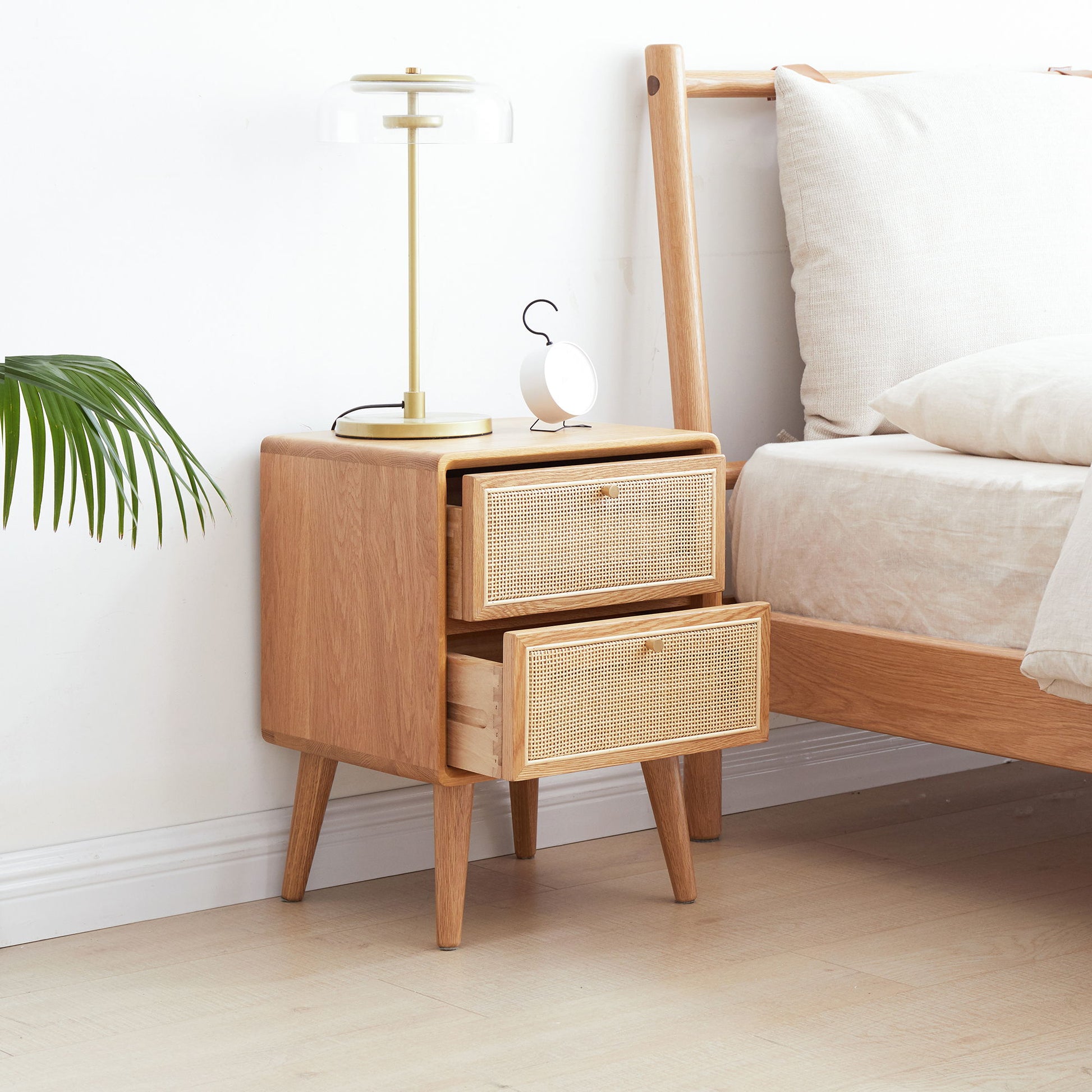 Bedside Cabinet, Modern Simple Nightstands European Beech - The Sleep Loft - Online Mattress Showroom NYC