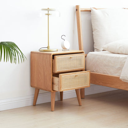 Bedside Cabinet, Modern Simple Nightstands European Beech - The Sleep Loft - Online Mattress Showroom NYC