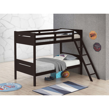 Bunk Bed With Built In Ladder, Safety Guardrails And Angled Access Step - The Sleep Loft - Online Mattress Showroom NYC