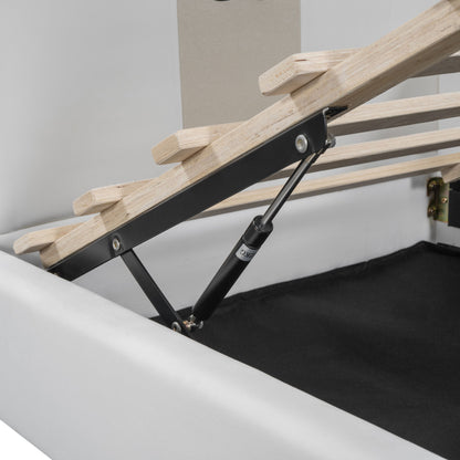 Upholstered Daybed With Bear Shaped Headboard, Hydraulic System And Breathable Fence - The Sleep Loft - Online Mattress Showroom NYC