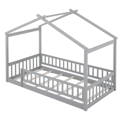 Bed House Bed Frame With Fence - The Sleep Loft - Online Mattress Showroom NYC