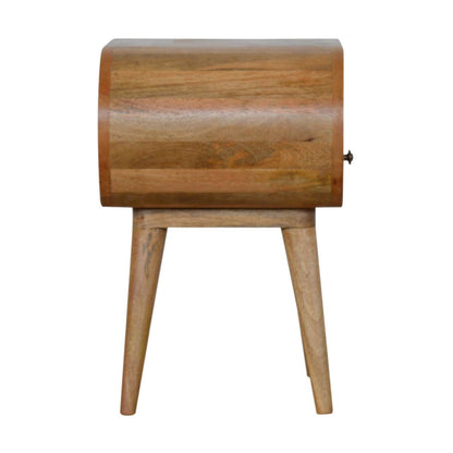 Circular Open Bedside Nightstand - The Sleep Loft - Online Mattress Showroom NYC
