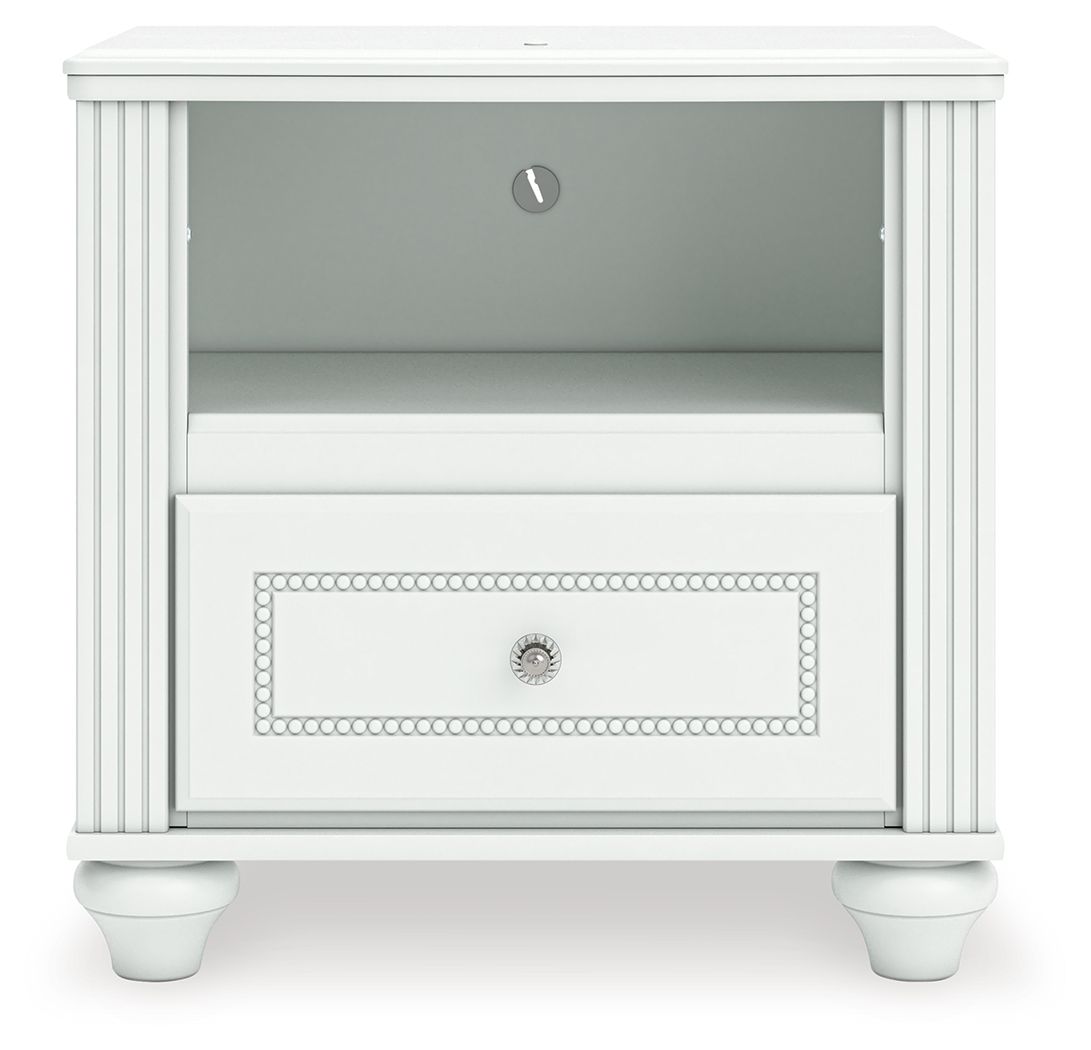 Kozlani - One Drawer Night Stand - White - The Sleep Loft - Online Mattress Showroom NYC
