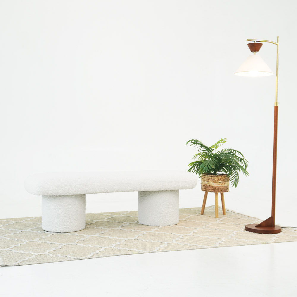 Randolph - Bench - Ivory - The Sleep Loft - Online Mattress Showroom NYC