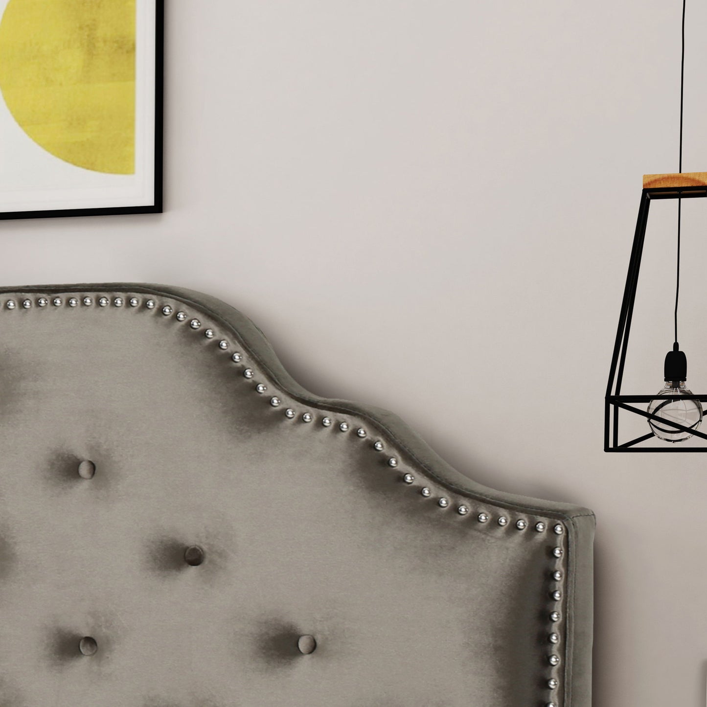 Luella - Button Tufted Upholstered Headboard - The Sleep Loft - Online Mattress Showroom NYC