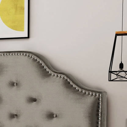 Luella - Button Tufted Upholstered Headboard - The Sleep Loft - Online Mattress Showroom NYC