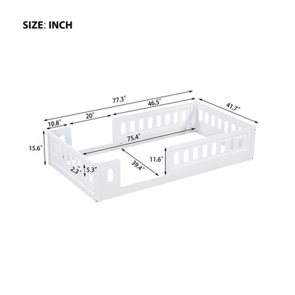 Platform Bed With Guardrail - The Sleep Loft - Online Mattress Showroom NYC