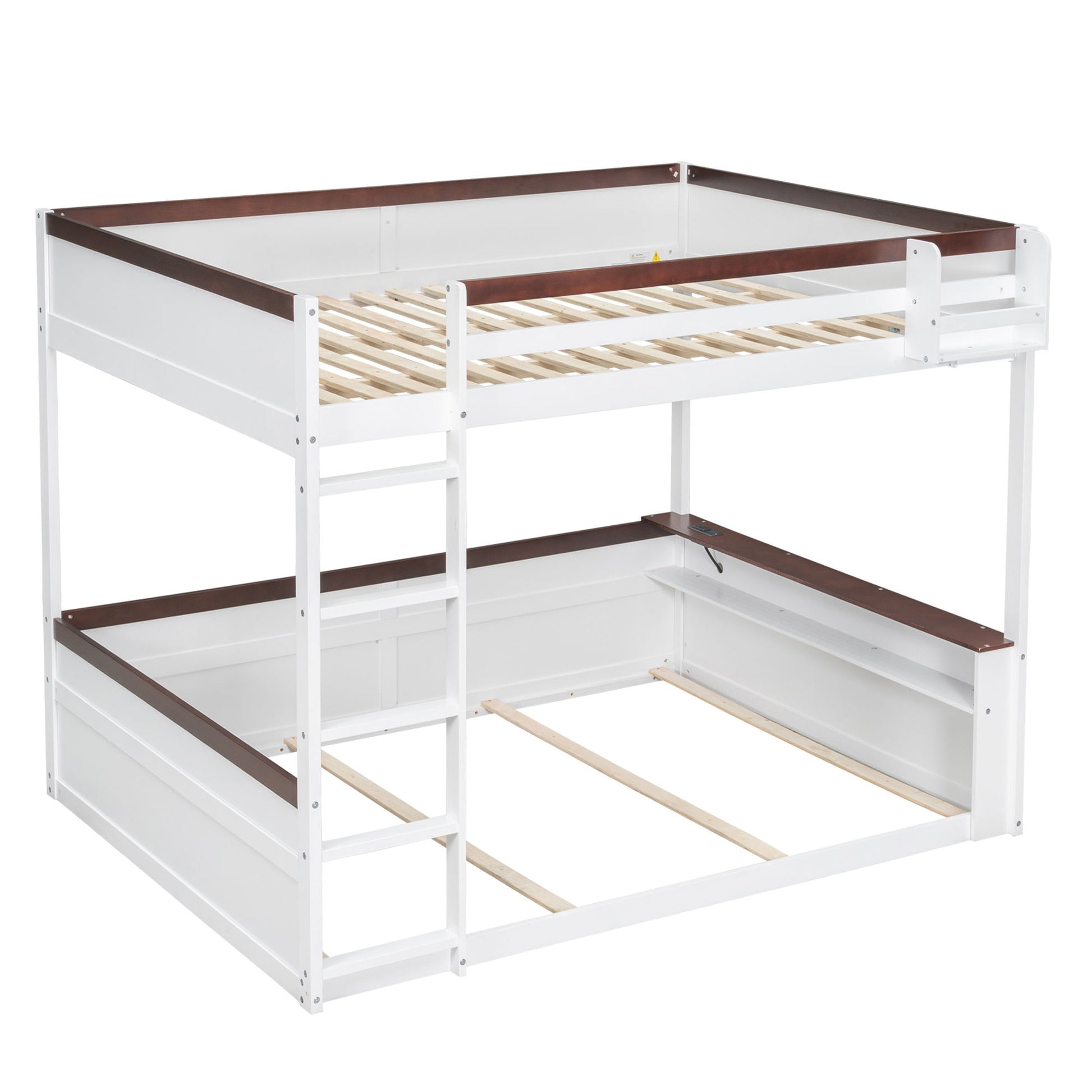 Bunk Bed With Built In Shelves, Storage Box, LED Light And USB Charging Station - The Sleep Loft - Online Mattress Showroom NYC