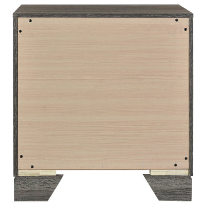 Funston - 2 Drawer Nightstand - Brown Oak - The Sleep Loft - Online Mattress Showroom NYC