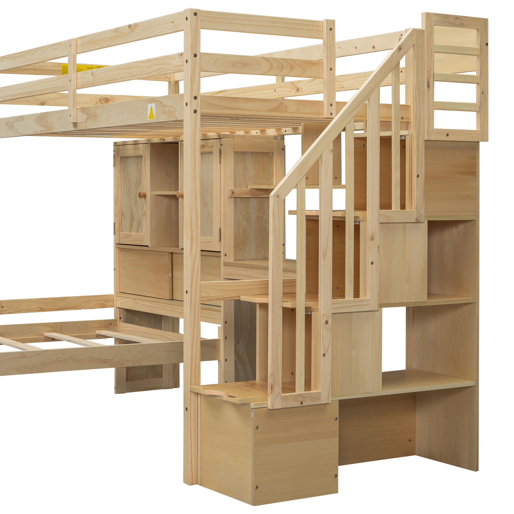 Loft Bed With Built In Desk And Staircase - The Sleep Loft - Online Mattress Showroom NYC