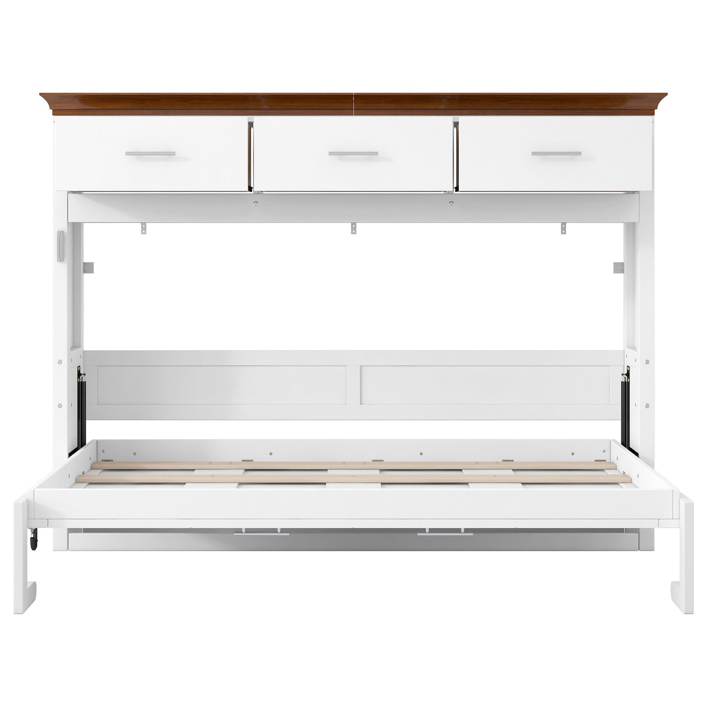 Twin Size Murphy Bed With 3 Drawers - White - The Sleep Loft - Online Mattress Showroom NYC