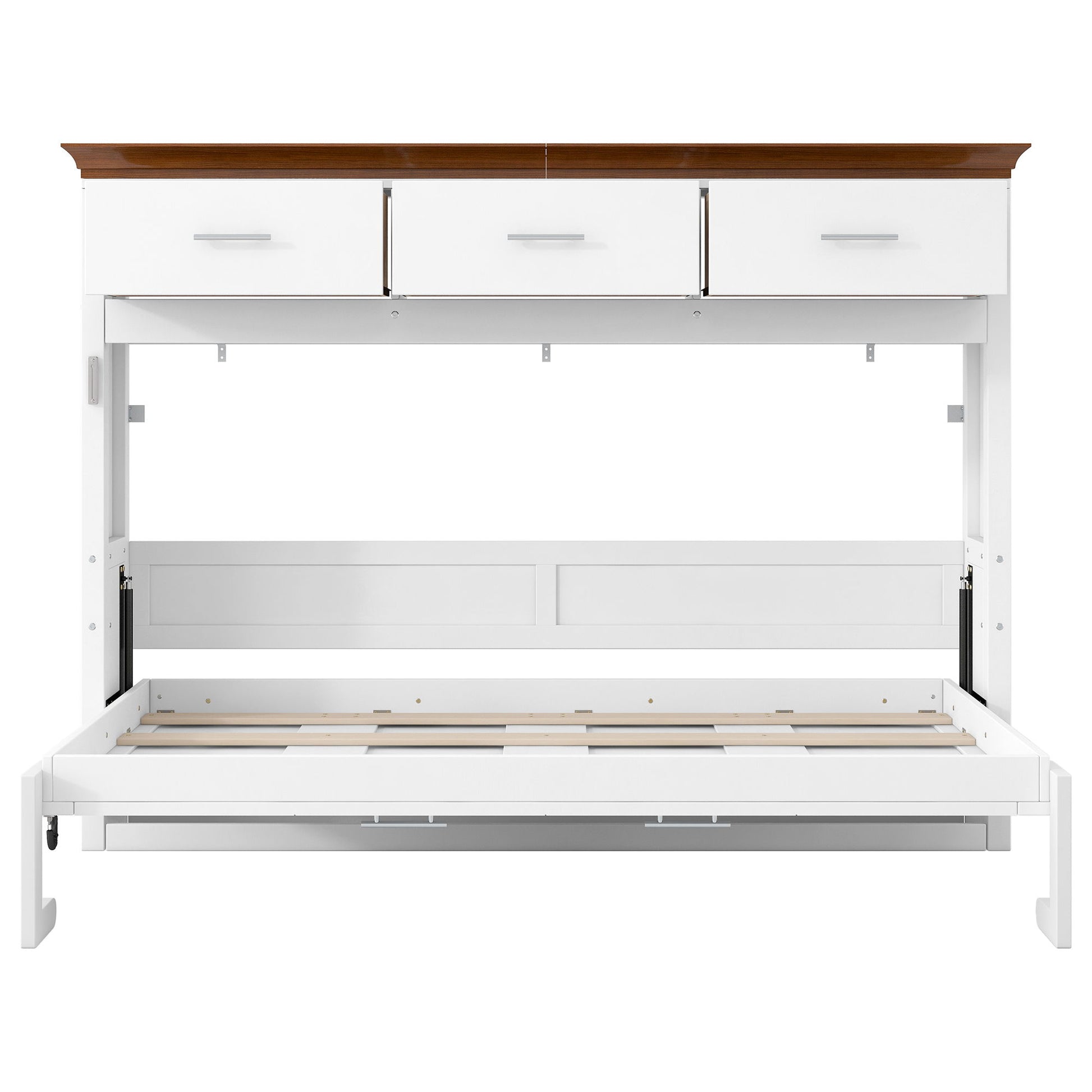Twin Size Murphy Bed With 3 Drawers - White - The Sleep Loft - Online Mattress Showroom NYC