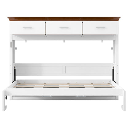 Twin Size Murphy Bed With 3 Drawers - White - The Sleep Loft - Online Mattress Showroom NYC