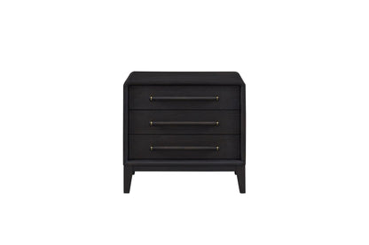 3 Drawer Nightstand With USB - Black - The Sleep Loft - Online Mattress Showroom NYC