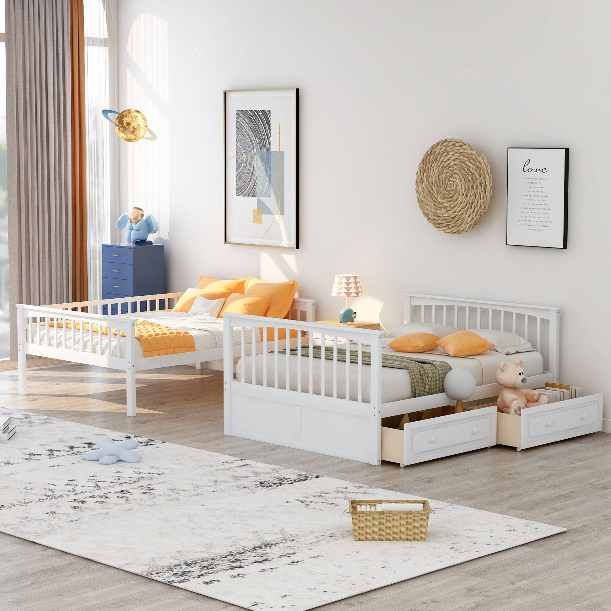 Bunk Bed With Drawers, Convertible Design - The Sleep Loft - Online Mattress Showroom NYC