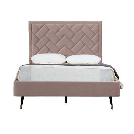 Crosby - Bed With Upholstered Headboard And Slats - The Sleep Loft - Online Mattress Showroom NYC