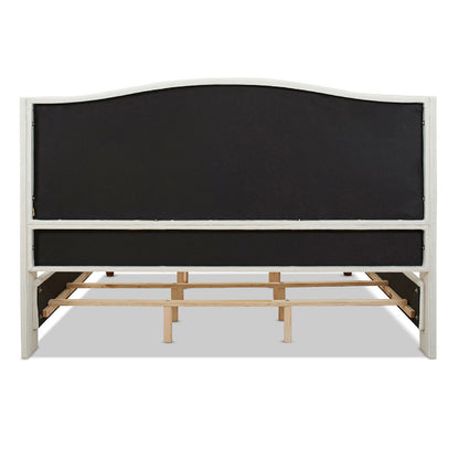 Marcella - Upholstered Shelter Headboard Bed Set - The Sleep Loft - Online Mattress Showroom NYC