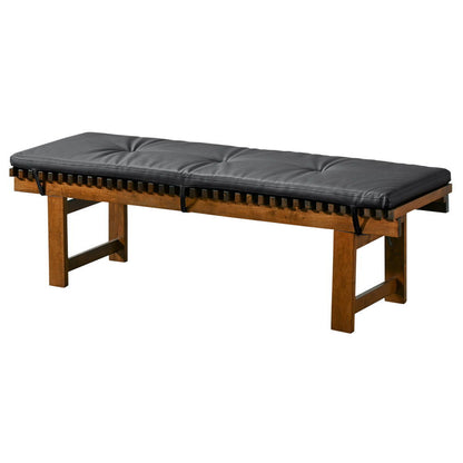 Lucia - Bench - Black - The Sleep Loft - Online Mattress Showroom NYC