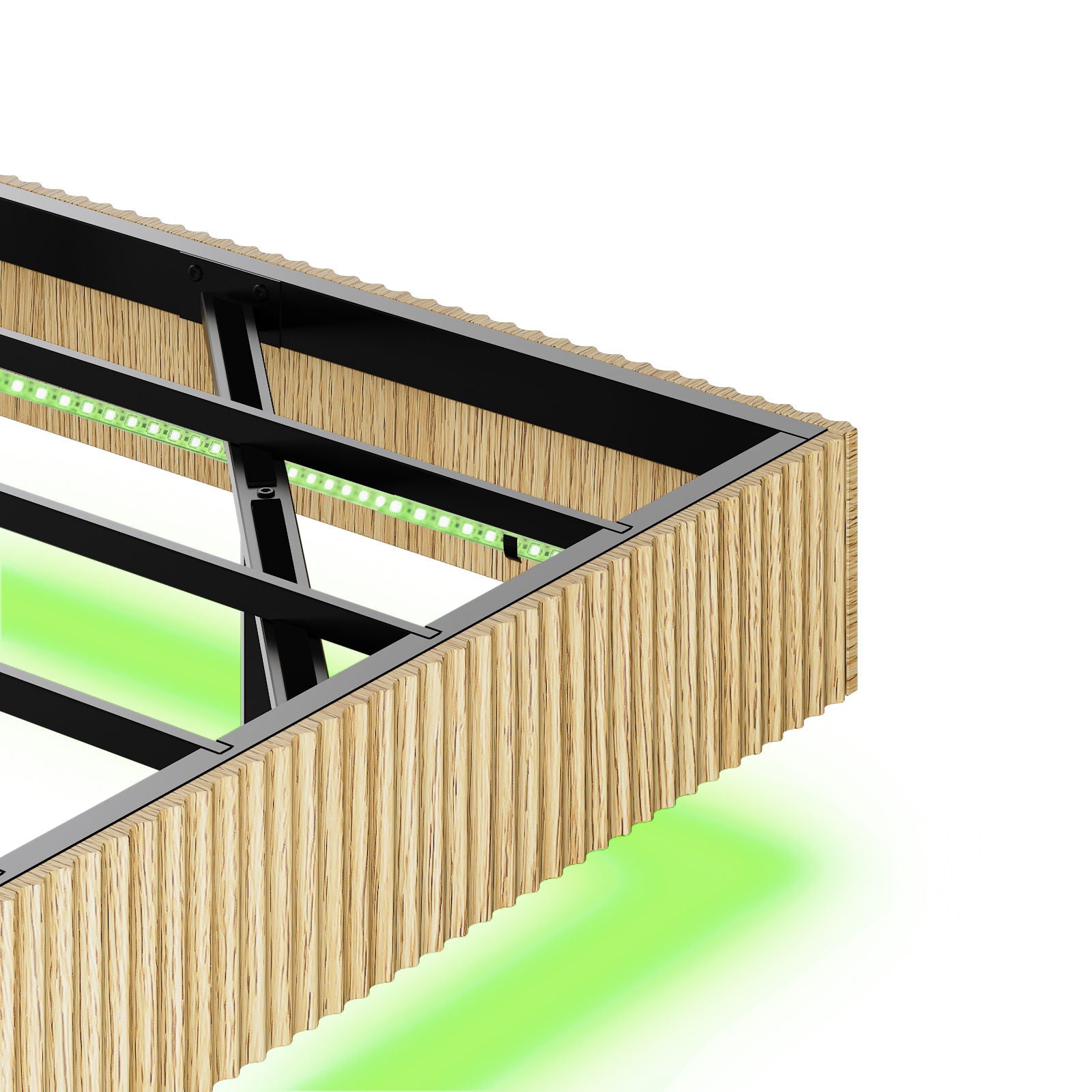 Floating Bedstead With Charging Station And LED Lights - The Sleep Loft - Online Mattress Showroom NYC