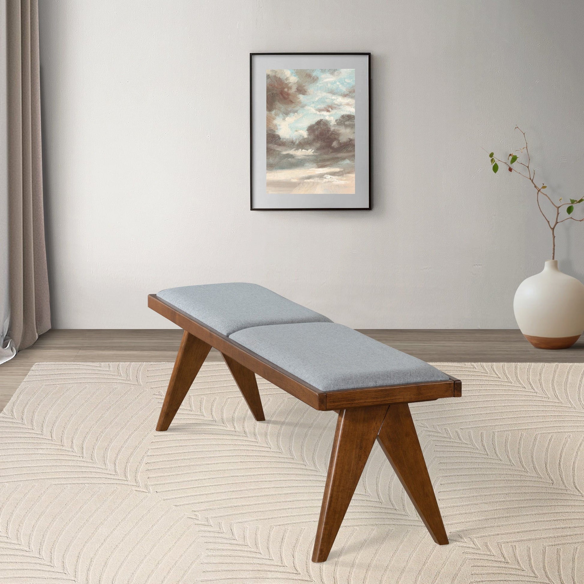 Keira - Modern Aesthetics Bench - The Sleep Loft - Online Mattress Showroom NYC