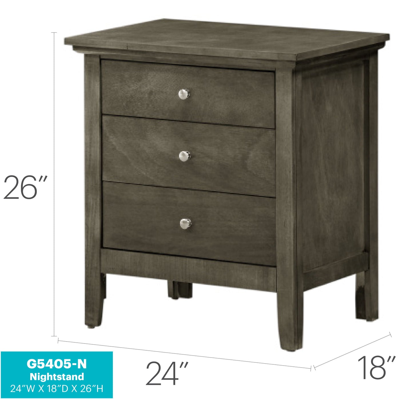 3 Drawer Nightstand & Dove Tailed Drawers - The Sleep Loft - Online Mattress Showroom NYC