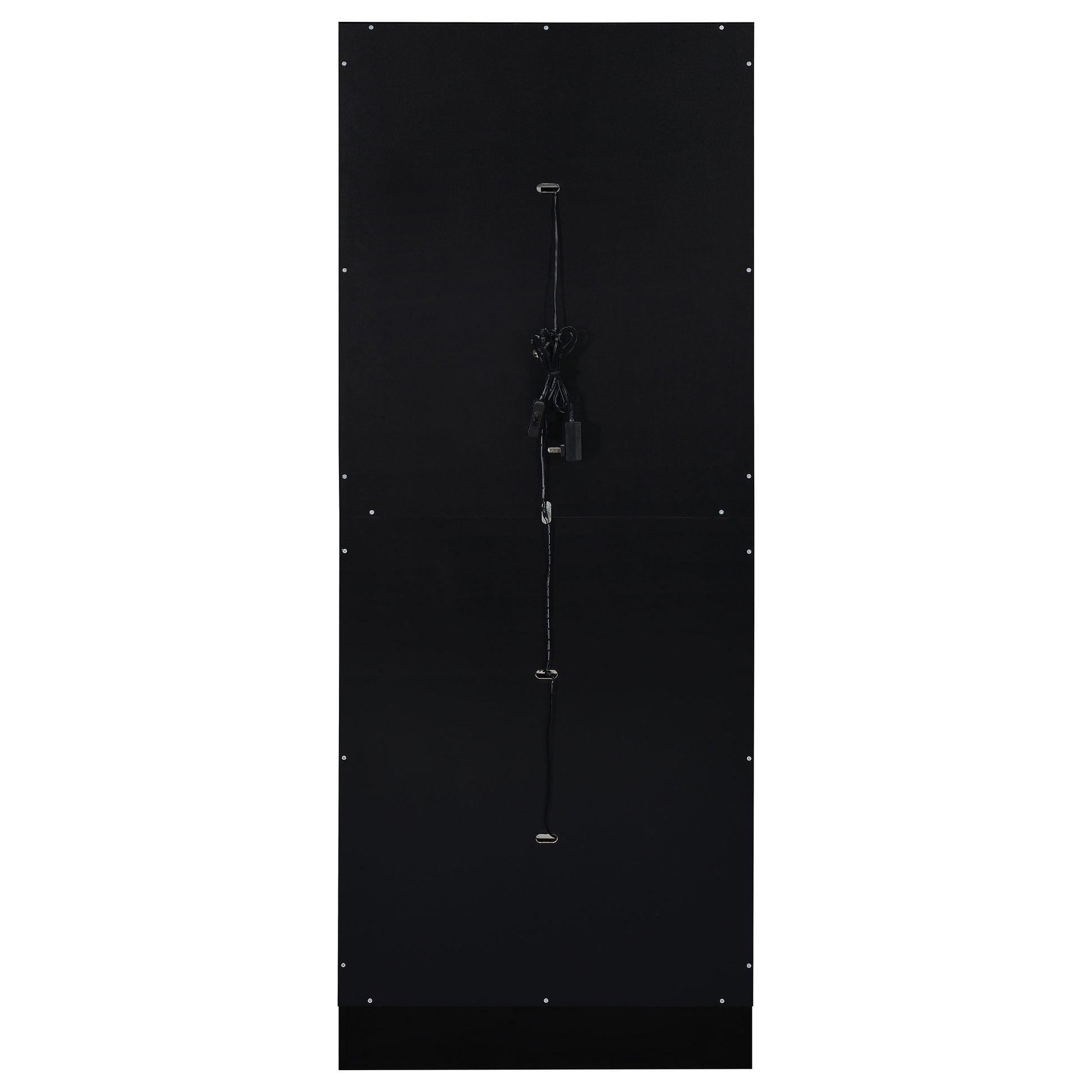 Cabra 4-door LED Curio Display Cabinet Black High Gloss