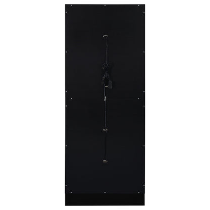 Cabra 4-door LED Curio Display Cabinet Black High Gloss