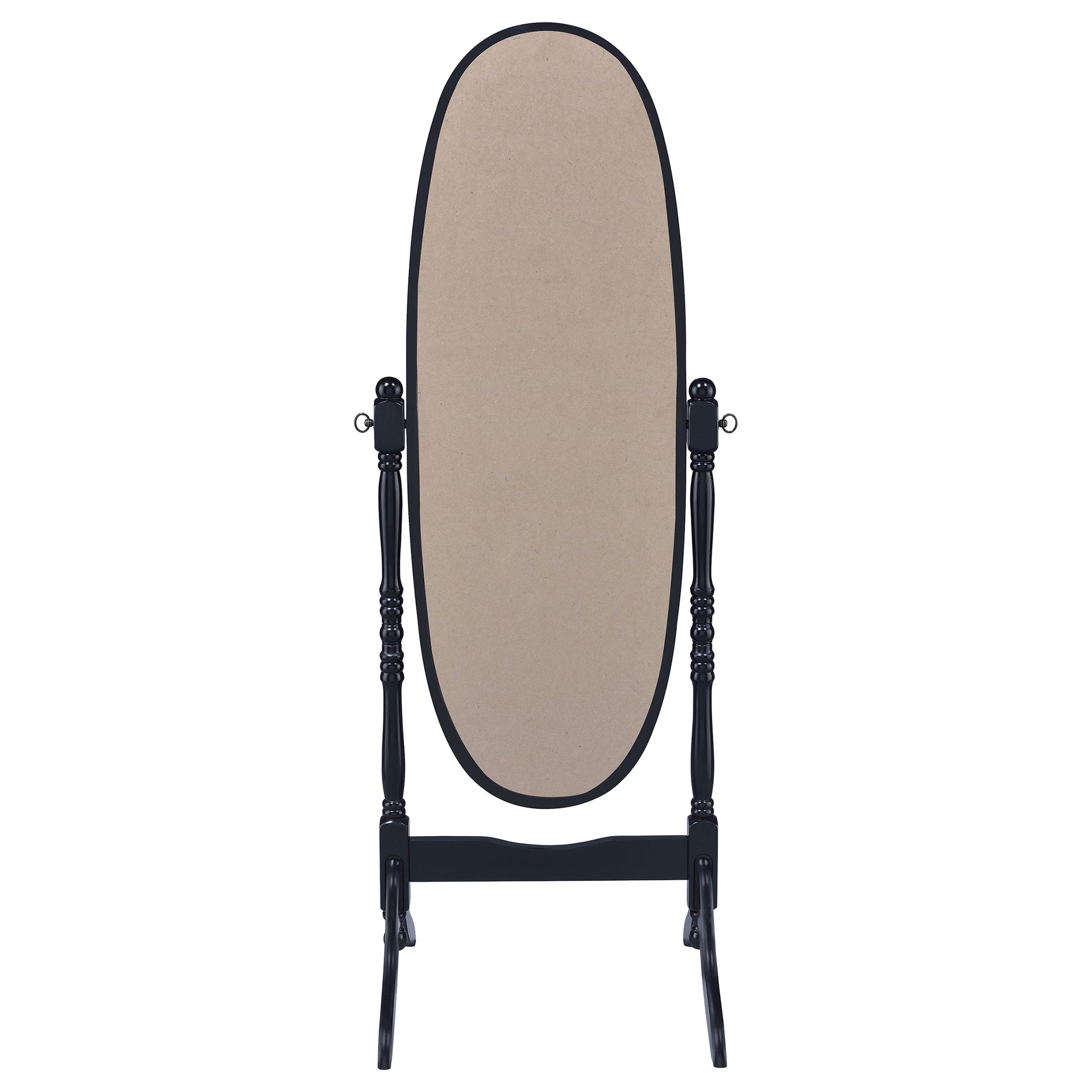 Foyet Wood Adjustable Full Length Cheval Mirror Black