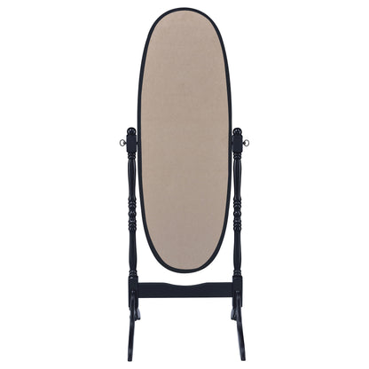Foyet Wood Adjustable Full Length Cheval Mirror Black