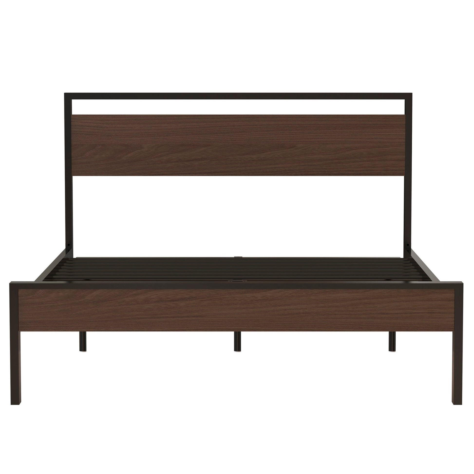 Ceres - Metal Bed With Wood Headboard & Footboard - The Sleep Loft - Online Mattress Showroom NYC