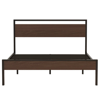 Ceres - Metal Bed With Wood Headboard & Footboard - The Sleep Loft - Online Mattress Showroom NYC