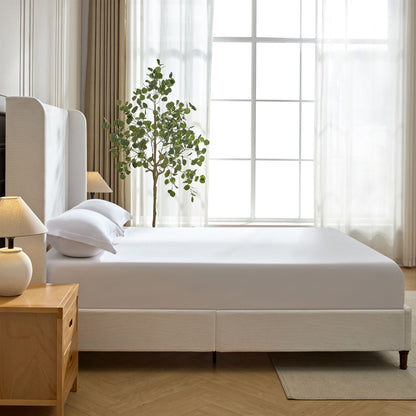 Harper - Tall Headboard Upholstered Bed / High Headboard / Elegant Simplicity / No Box Spring Needed - The Sleep Loft - Online Mattress Showroom NYC